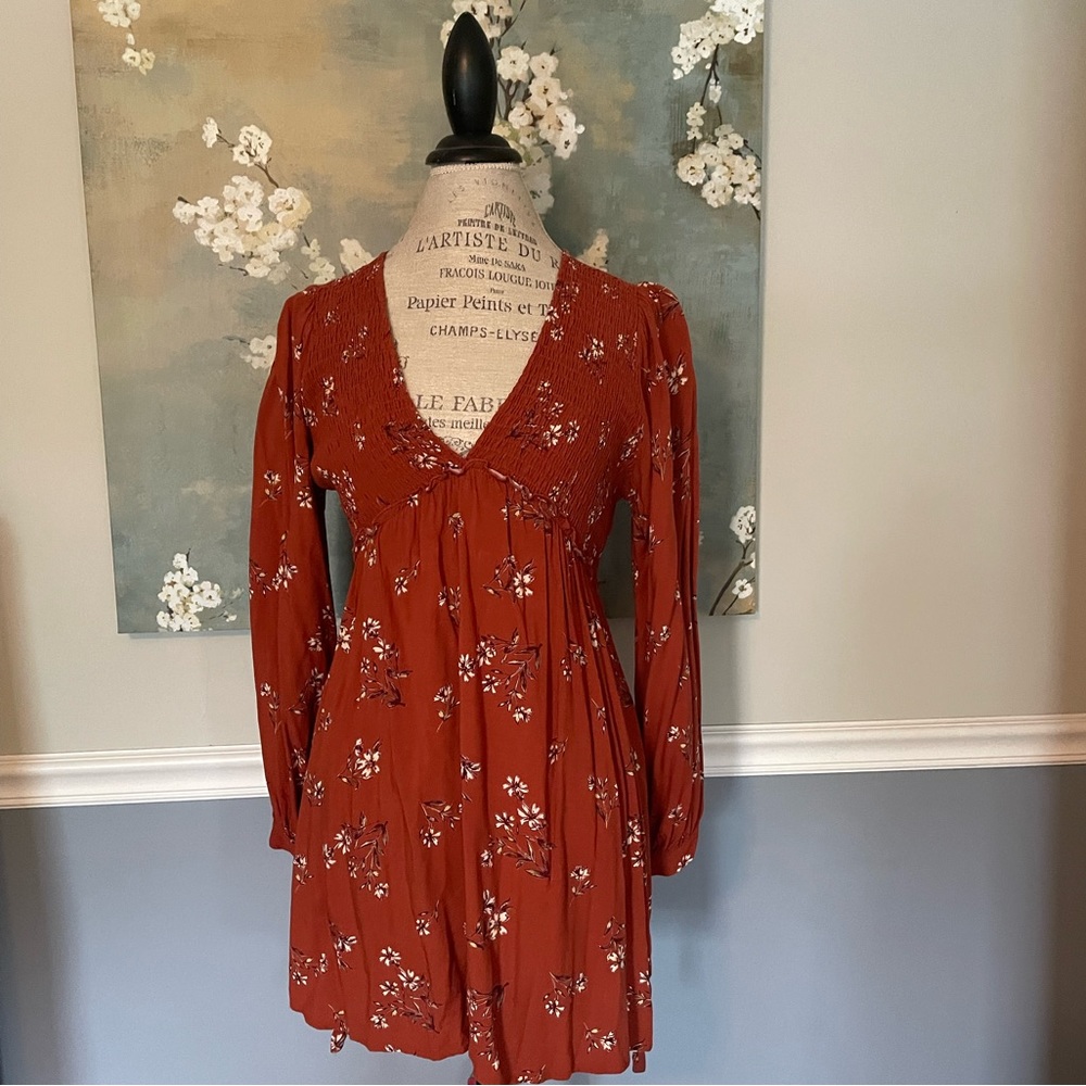 Orange long sleeve dress from Target. Never worn